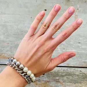 ♥️ Givenchy ♥️ Pearl & Chain Bracelet